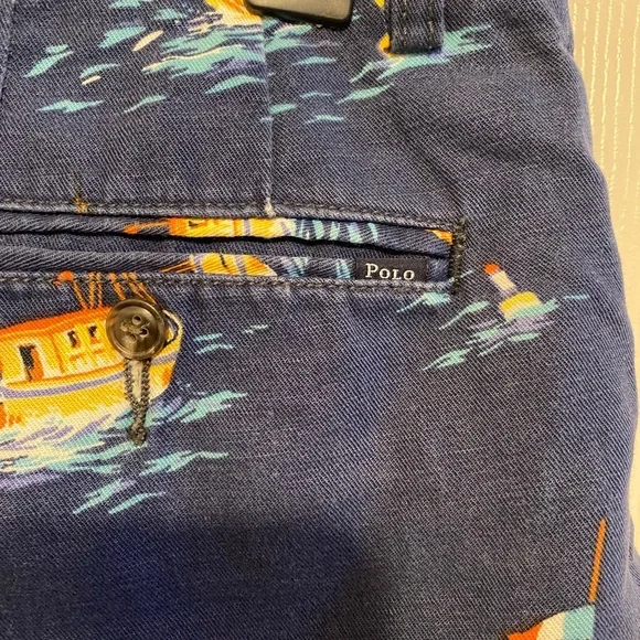 Polo Ralph Lauren Shorts Mens Size 31 Blue Navy - Picture 5 of 7